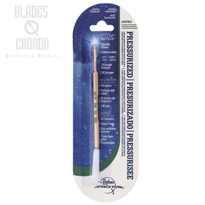 Fisher Space Pen Refill, Medium Ink Green, FPSPR3